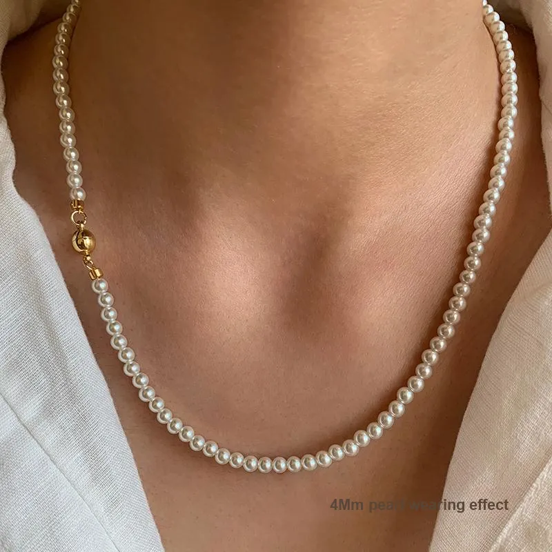 Drejew Copper Alloy Imitation Pearl Necklaces Women's-1
