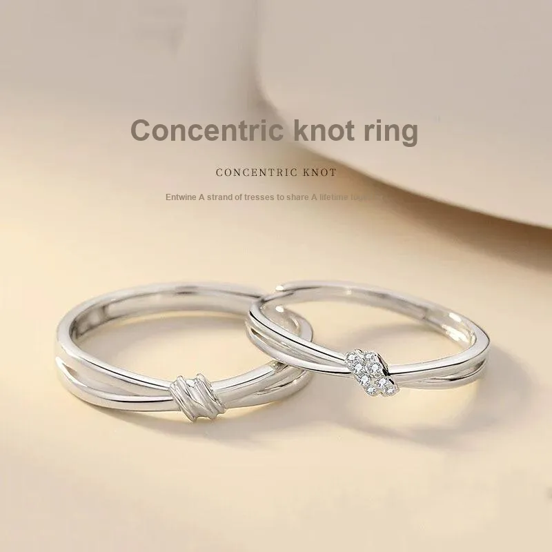 GUDUD 999 Fine Silver Rings Unisex-1