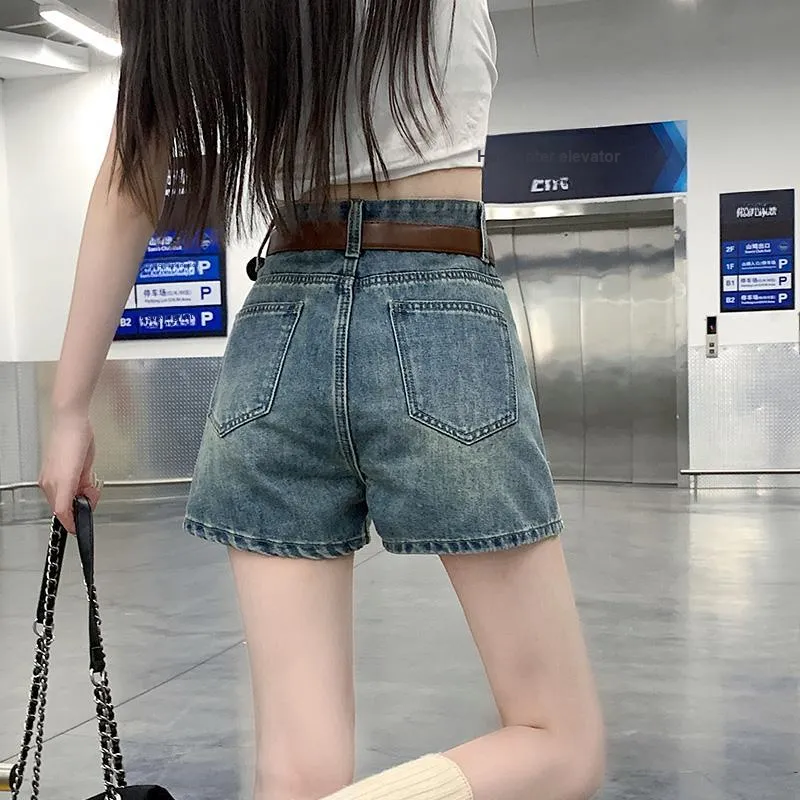 Shuhao Bai Denim Shorts Women's-3