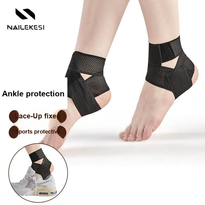 NAILEKESI Ankle Braces Soccer Basketball Running Cycling Unisex Polyester L XL-7