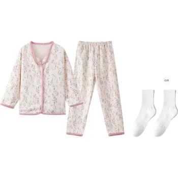 XIAFENYAN Pajama Set Women's Apricot