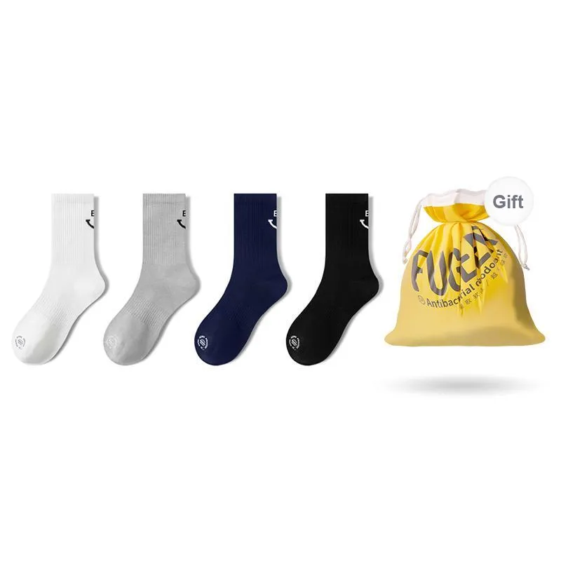 FUGEER Mid Calf Socks Men's 4 Pack-21