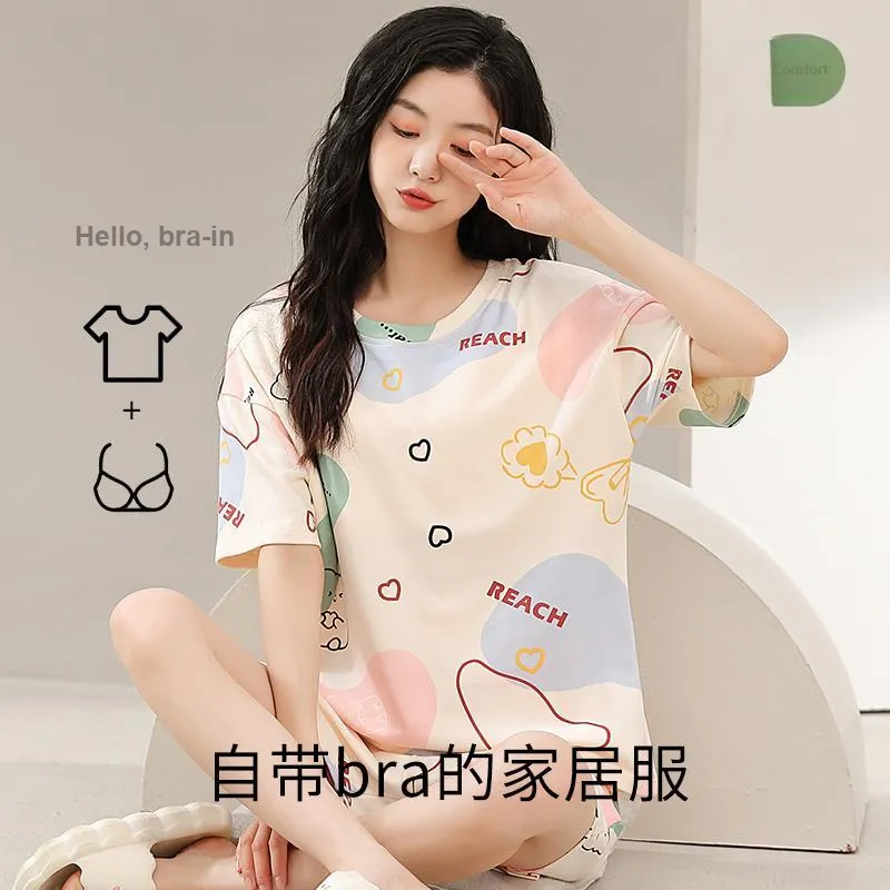 YUZHAOLIN Pajama Set Women's Apricot-1