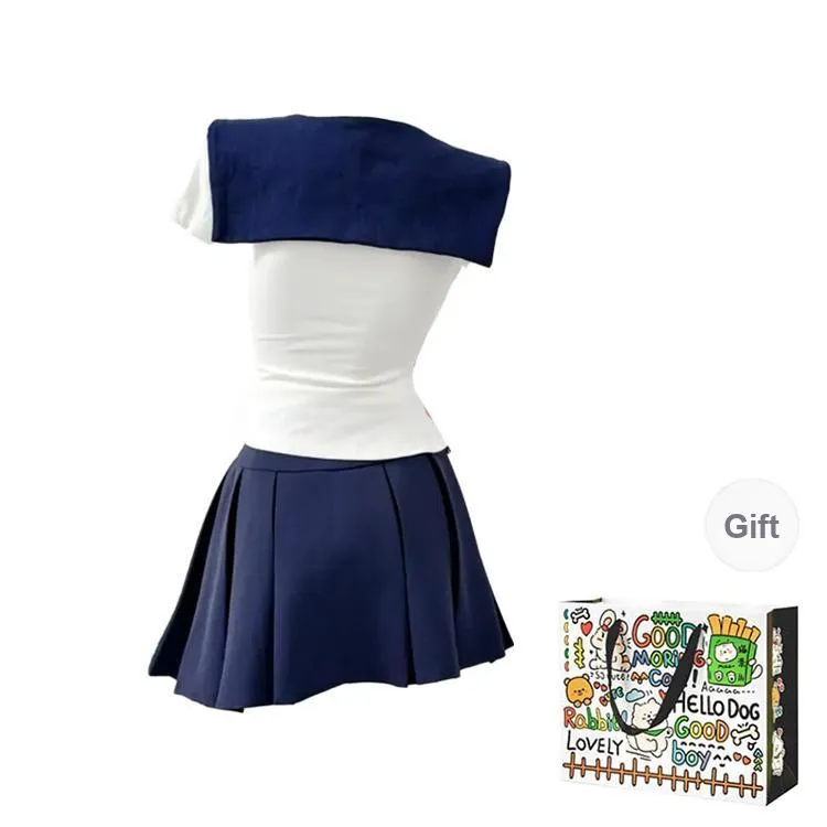 OURUOKE Two Piece Skirt Sets Women's-1