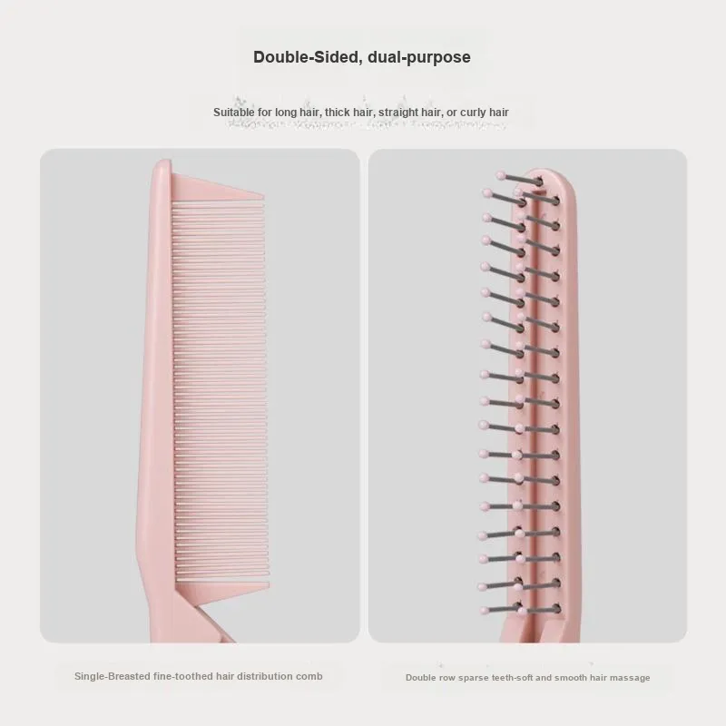 ZHENZI Comb Cleaning Fine Toothed Comb Straight Hair Ponytail-6