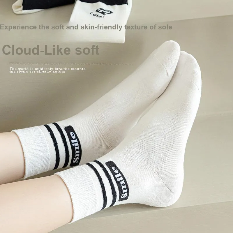 Lan Miao Mid Calf Socks Women's 7 Pack-4
