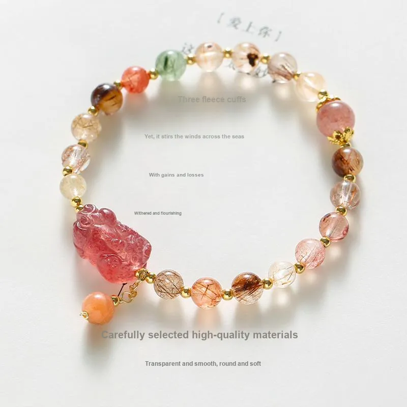 JUICY GRAPE Crystal Jade Bracelets Women's-1