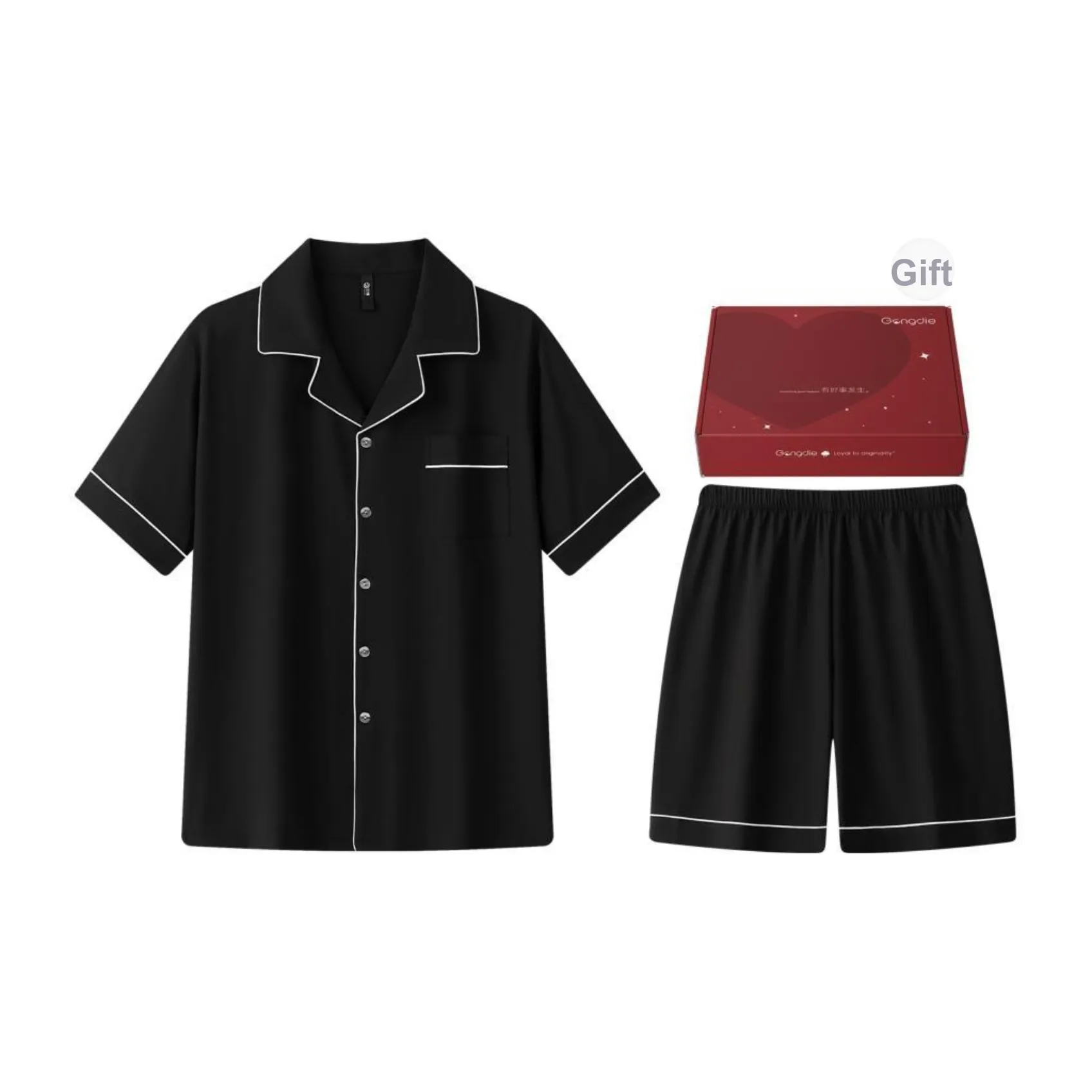 Gongdie Pajama Set Men's Gift Box Set