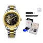 Gold Black[Luxury Box+Leather Strap]