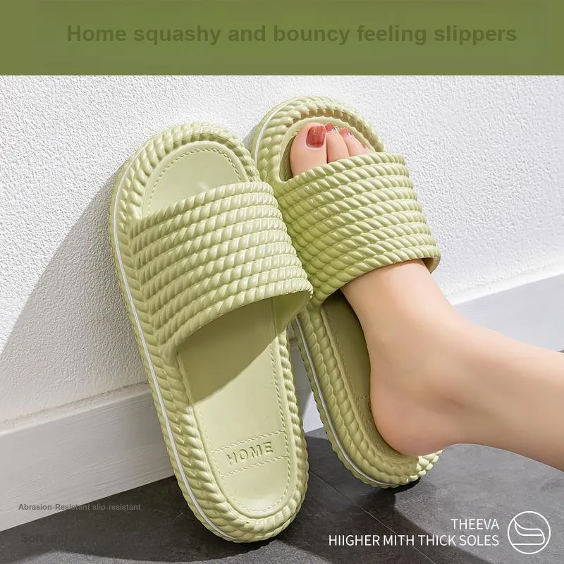 LUNNIFEIYA Platform Slippers Summer Home Indoor Bathing Slip Resistant Slippers-8