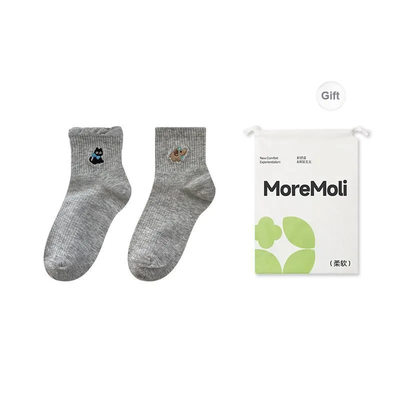 Moremoli Ankle Socks Women's Shopping Bag 2 Pack-6