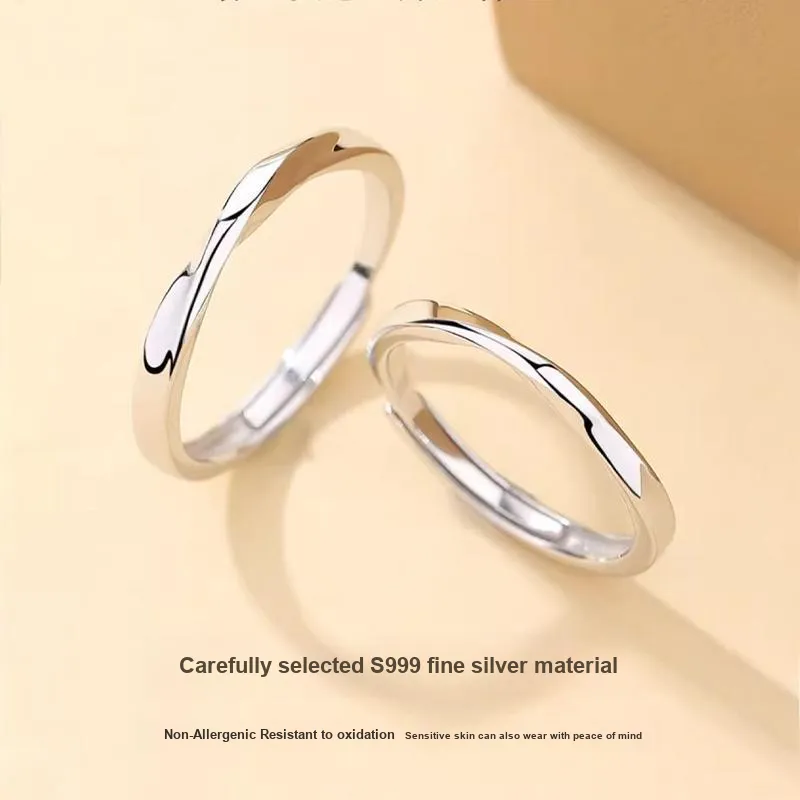 MISS TOOYA S999 Fine Silver Rings Unisex-2