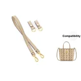 Beige Shoulder Strap with Abrasion-Resistant Buckle