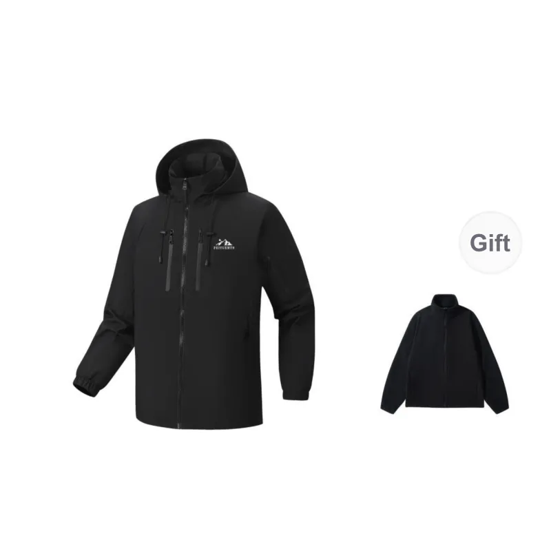 Feiyue Water-Resistant Windproof Warm Water-Repellent Windbreaker Jacket Unisex-16