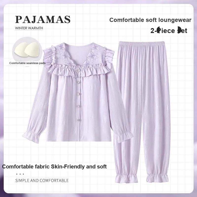 Maultiay Pajama Set Women's Purple-1