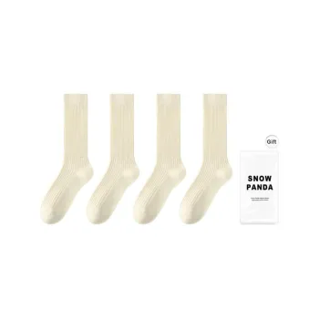 XXLLG Mid Calf Socks Women's Shopping Bag 4 Pack