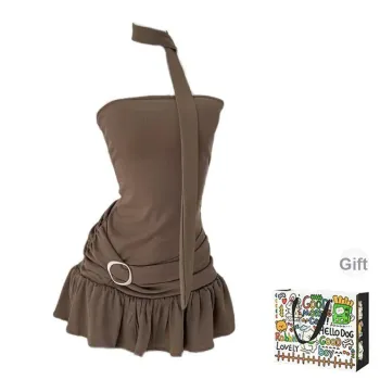 OURUOKE Sleeveless Dress Women's