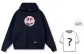 Navy Blue with Pink