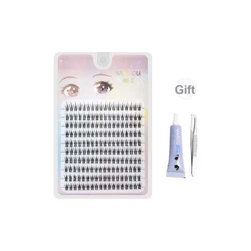 YANROU Большая емкость Little Пламя Естественный Накладные ресницы Один кластер