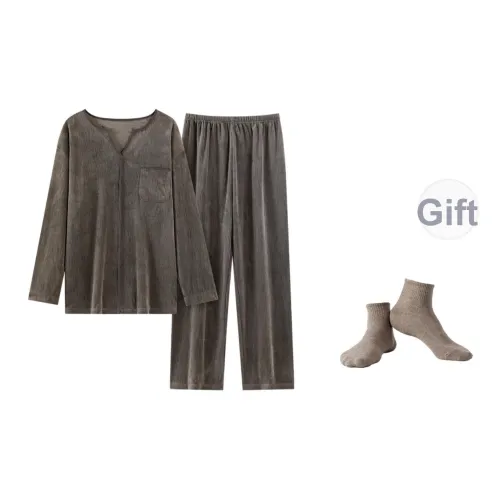 Maultiay Пижамный комплект Осенний и Зимний Мужской