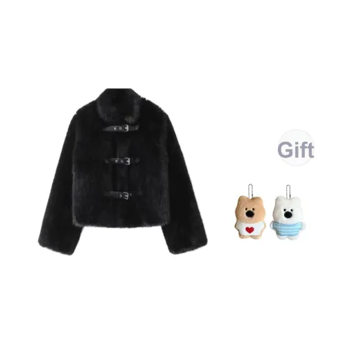 GHPC Черный Женские Меховые изделия