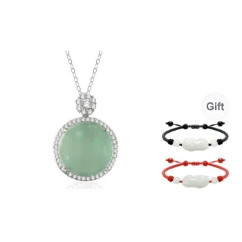 Yi Zhen Ge Ice Glutinous Jadeite Necklaces Women's