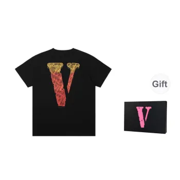VLONE T Shirt Unisex Black Orange