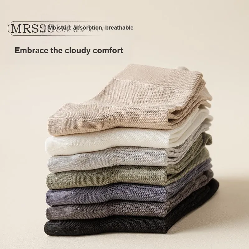 MIIOW Mid-Calf Socks Men's 5 Pack-4