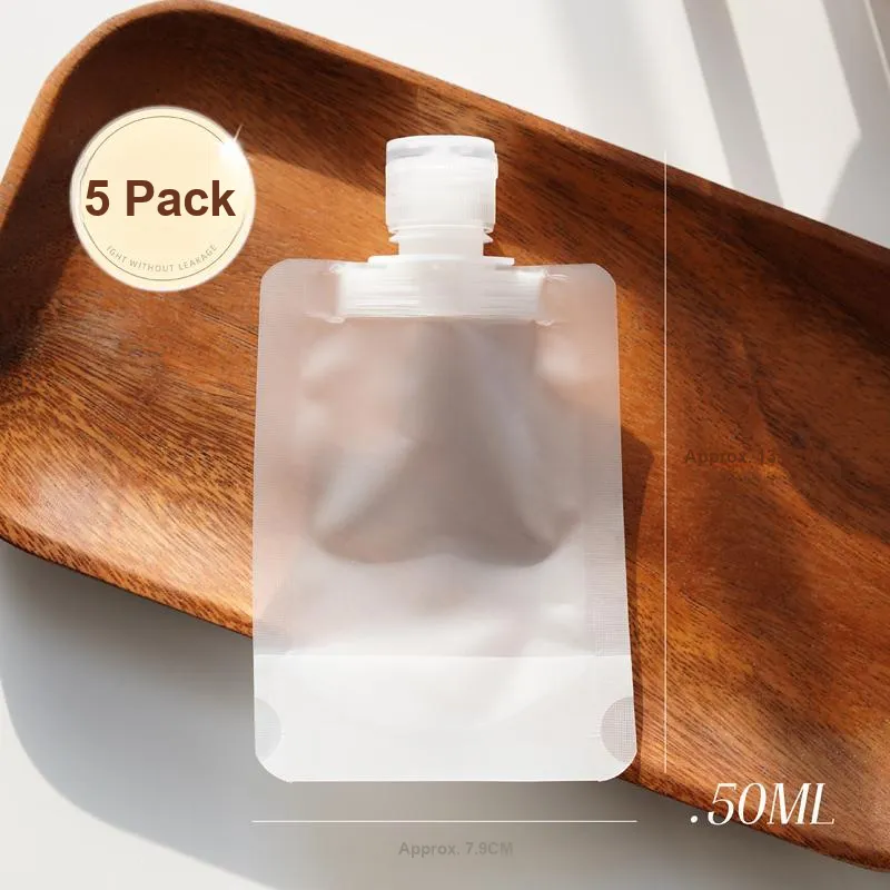 ZHENZI Disposable Minimalist Style Portable Travel Lotion Refillable Bag Skincare Product Cosmetics Refillable Bag-3