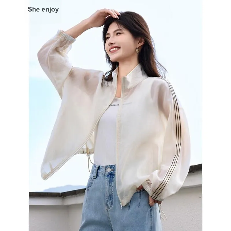 She Enjoys Cropped Coat Women's Milk White-1