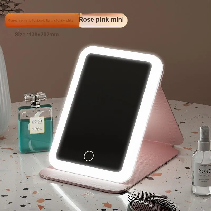 Evening Tang LED Travel Portable Foldable With Light Stand Make Up Mirrors-3