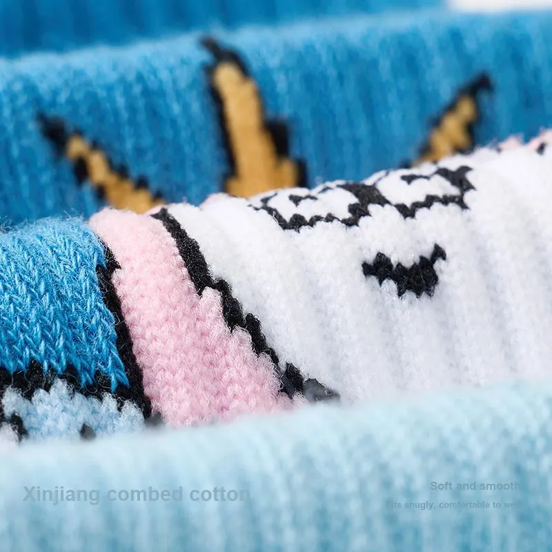 Primeet Mid Calf Socks Unisex 5 Pack-9
