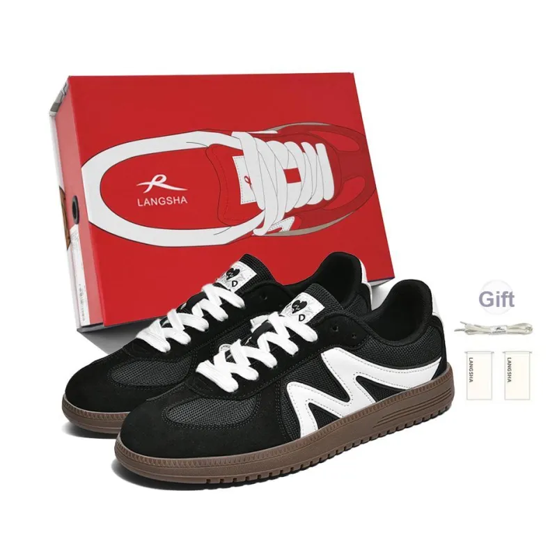 Lanza Skateboard Shoes Unisex Low Top Hot Red/Hepburn Black/Prussian Blue-6