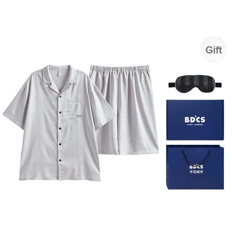 Peninsula City Pajama Set Men's Dark Coffee-6