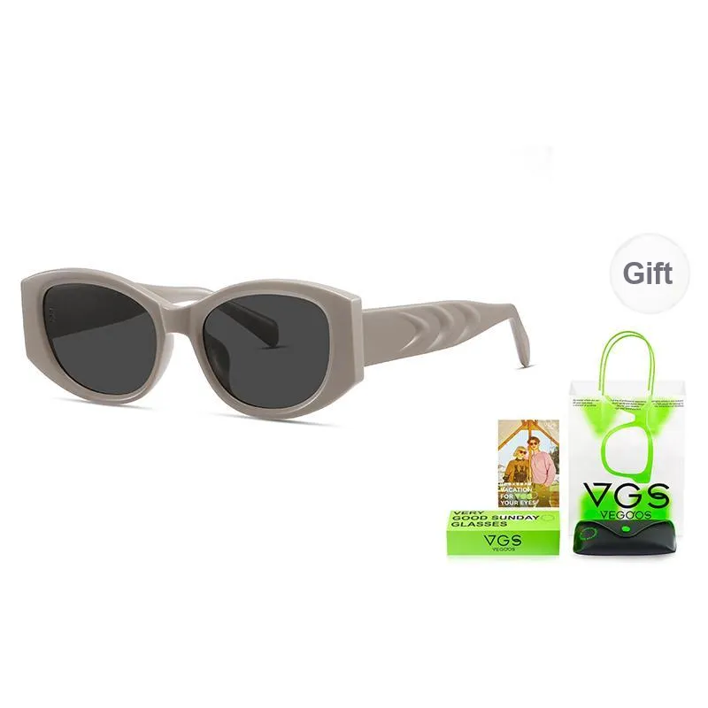 VEGOOS Plate Frame Irregular Shape Sunglasses Unisex-8