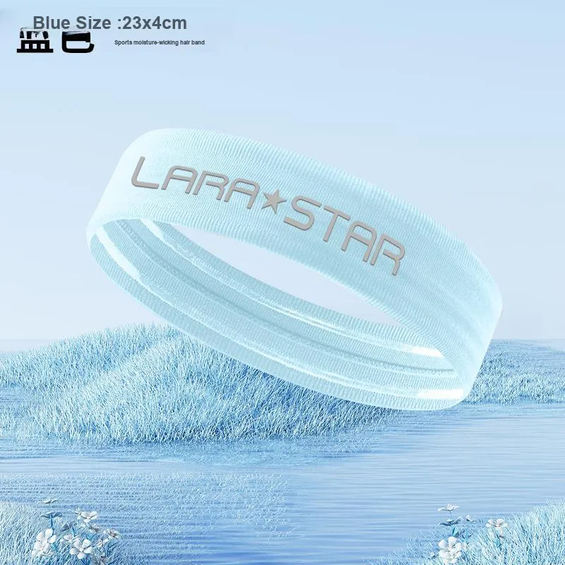 LARA STAR Sweatbands Elastic Moisture Wicking Sweatband 1 Pack Multicolor Silicone Unisex-8