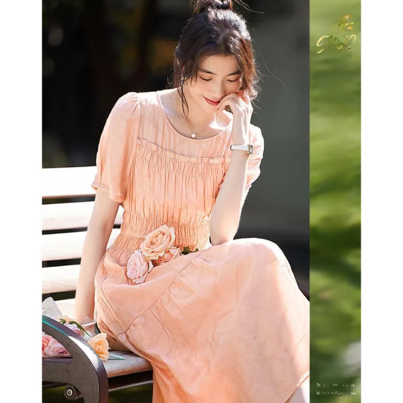 Like The Age Of Water Short Sleeved Dress Women's-1