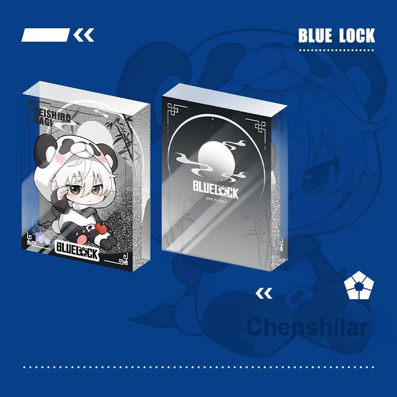 Crooked Melon Production Blue Lock Panda Collection Quicksand Mahjong Cute Merch Ornament Acrylic Stands-8