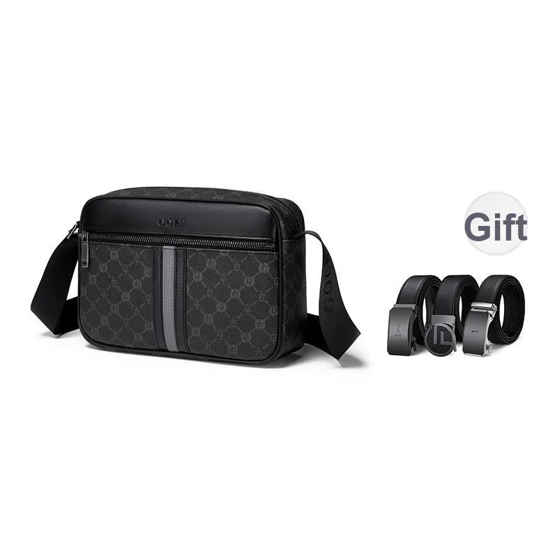 GOLF PVC Crossbody Bag, Shoulder Bag Men's Black