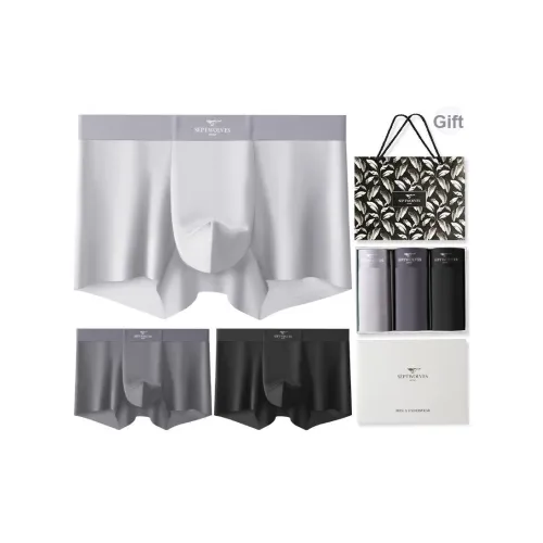 SEPTWOLVES Мужское нижнее белье Подарочная коробка 3 упаковки + Сумка для покупок включена