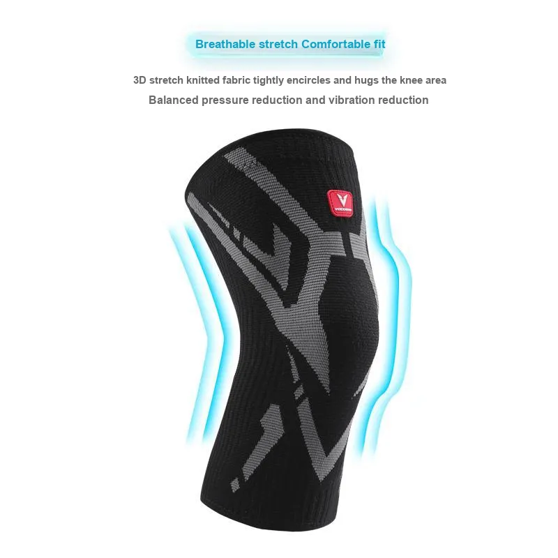 VEIDOORN Running Cycling Soccer Basketball Unisex Silicone Knee Pads-1