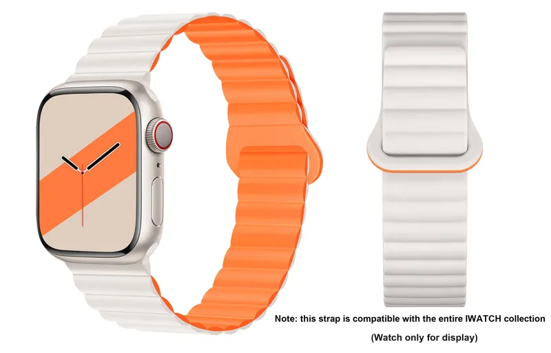 ZHISHENG Apple Compatibility Watch Band 42/44/45/42/44/45 All Silicone Material-1