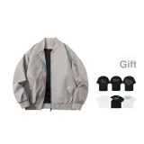 Gray (Comes with 320g 100% cotton Heavyweight Short-Sleeved T-Shirts)