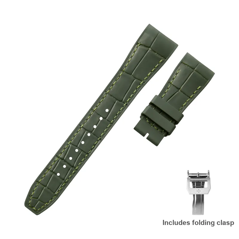 VAGENARI Rubber Strap Compatibility For IWC Universal Portugal IW545407 44mm Watch Band Unisex-7