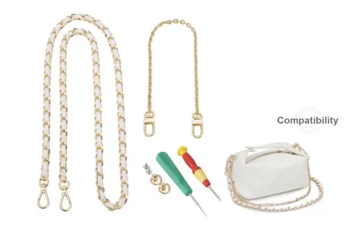 GUYI Alloy Metal Bag Strap Women's Gold Tone GUYI Сплав Металл Сумка Ремешок Женский Золотой Тон