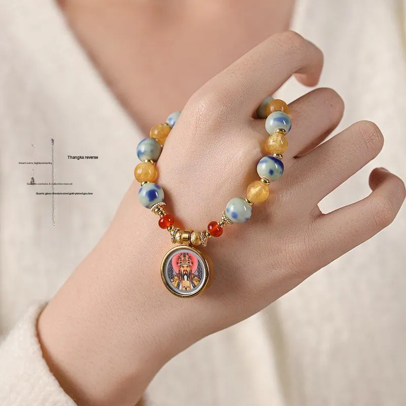 HANCANG Colored Glaze Bracelets Women's-1