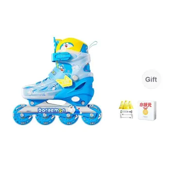 Papaison x Doraemon Inline Skates Kids' Pink/Blue