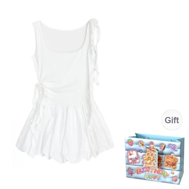 TWOPLUMGIRLS Slip Dress Women's White-0