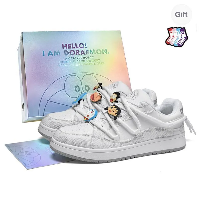 DoraemonA Box Limited Edition Puffy Shoes Low-Top Skateboard Shoes Unisex-175