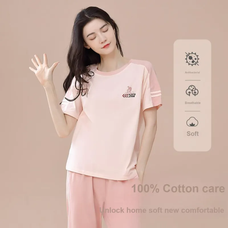 Aidai Pajama Set Women's Light Pink-2
